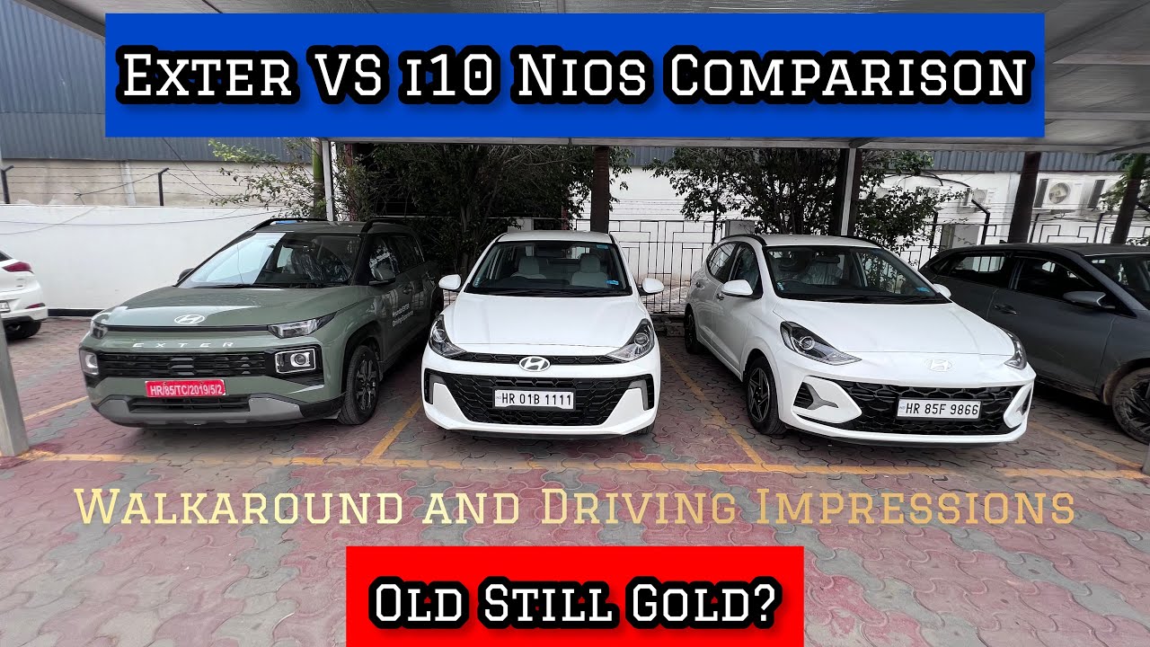 Hyundai i10 Nios VS Hyundai Exter Comparison- Which budget Hyundai should you buy?
