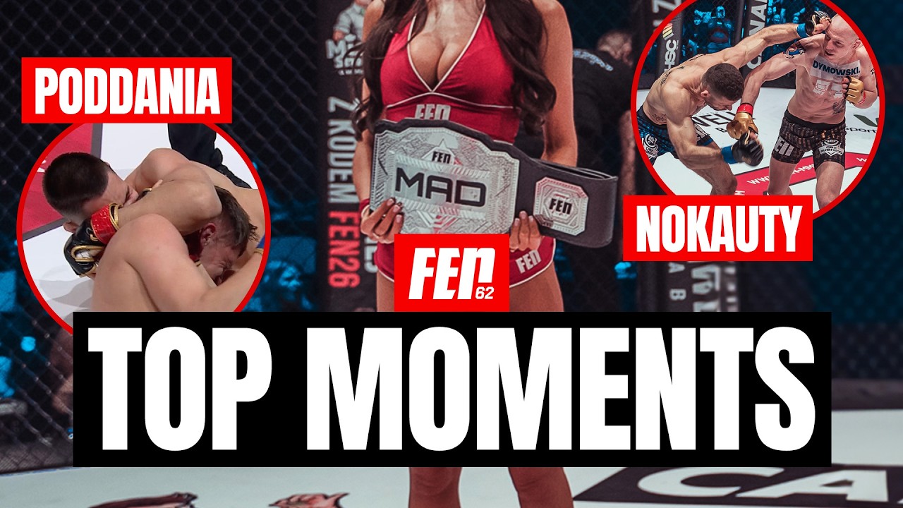 Nokauty i poddania FEN 62 | TOP 5 MOMENTS