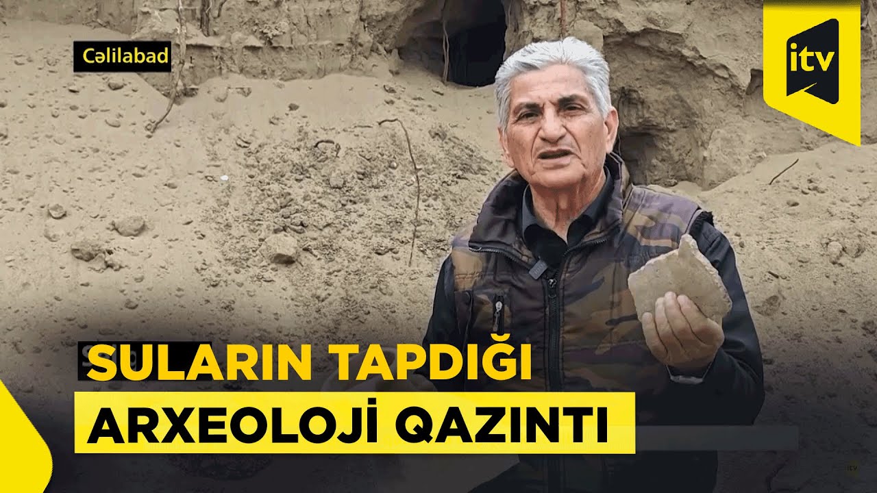 Sel gəldi, su kanalında arxeoloji qazıntılar üzə çıxdı