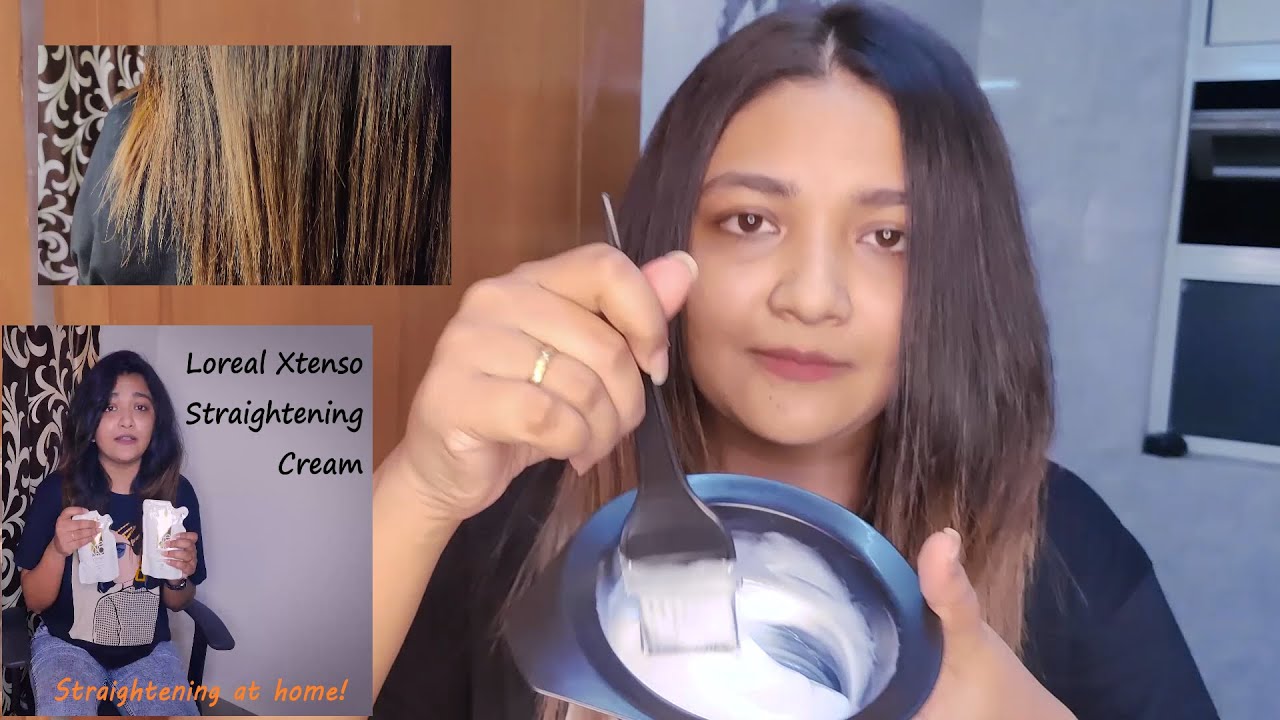 Loreal Xtenso Straightening/Smoothening cream tutorial | Product Review | Straightening at Home