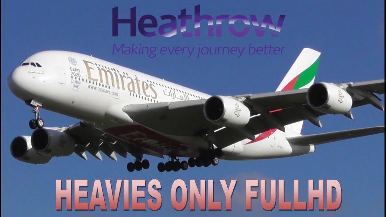 Heavies Only | Spotting at London Heathrow Airport | FullHD 2016