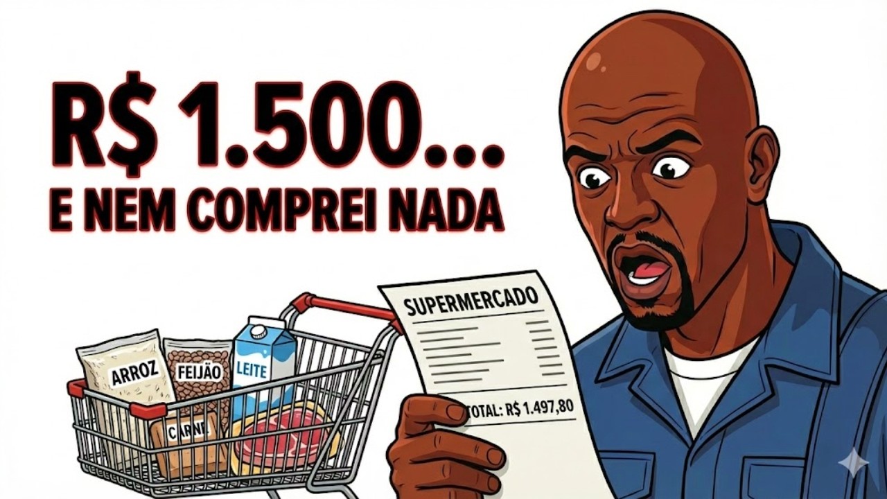 A Matemática da Fome: Como R$ 1.500 no Supermercado Virou o Novo 
