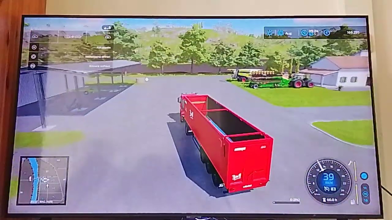 Ich spiele Landwirtschafts-Simulator 22 und ich ernte ein Feld ab