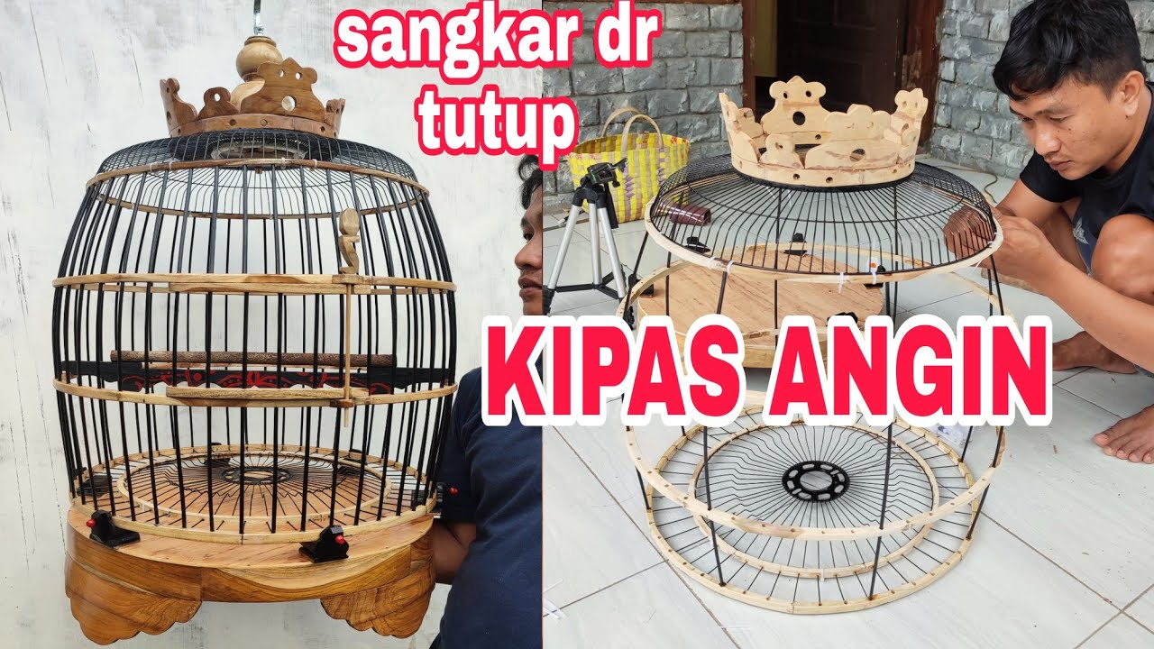 sangkar puter pelung dr KIPAS ANGIN || streptopelia bitorquata bird cage
