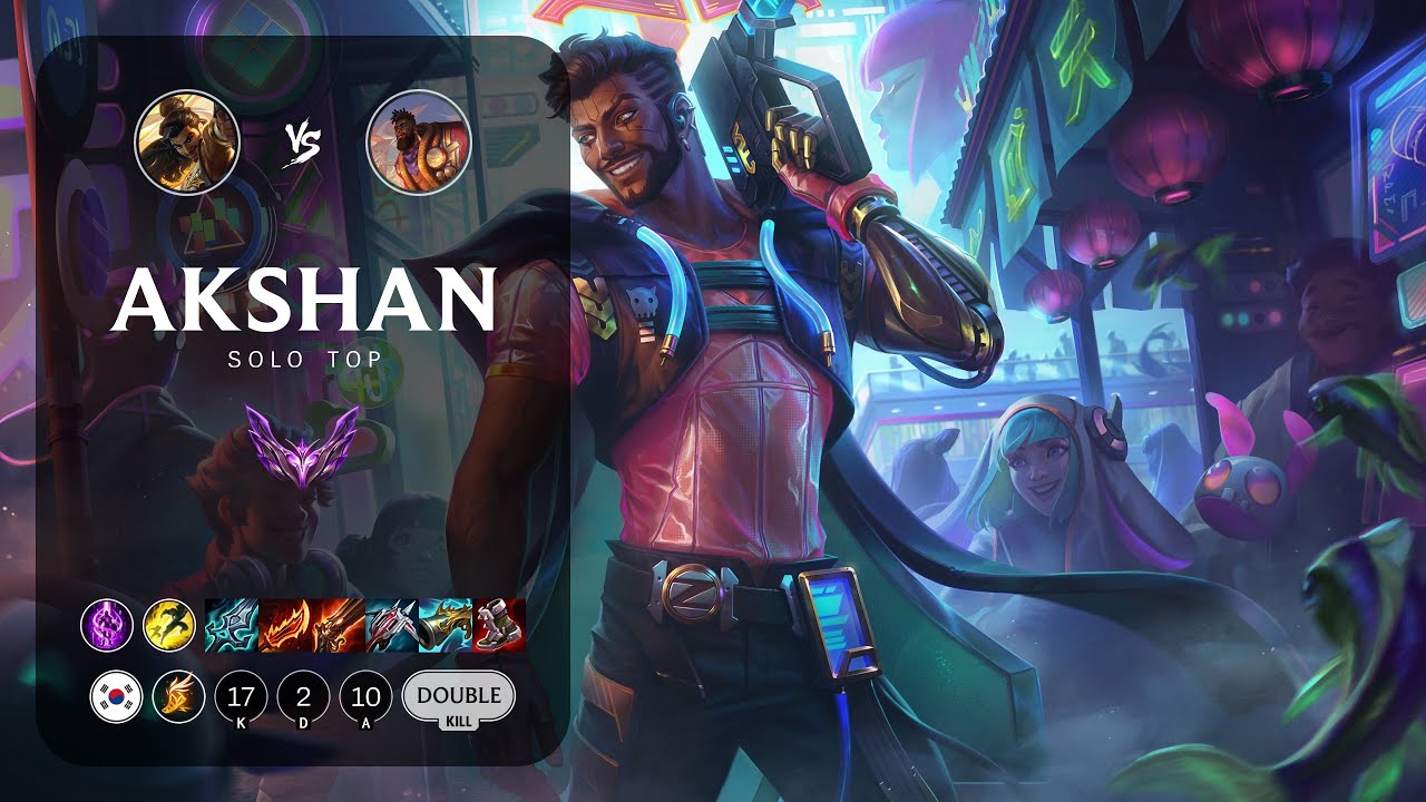 Akshan Top vs K'Sante - KR Master Patch 13.15
