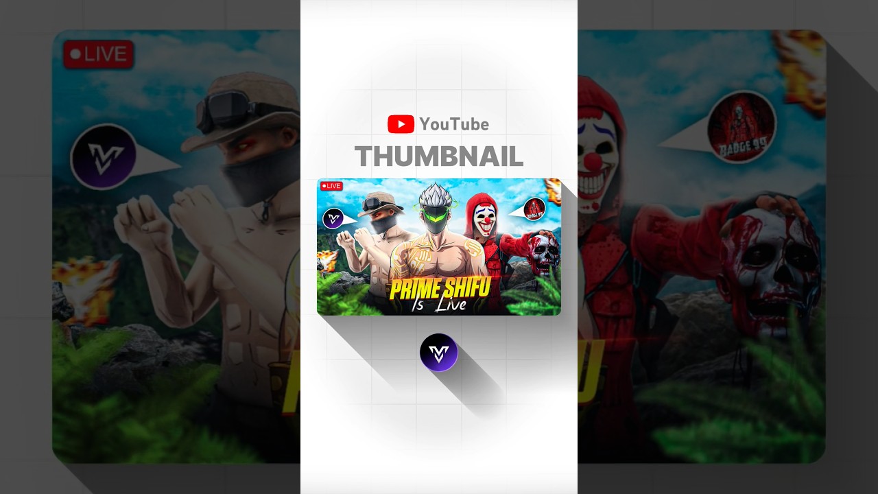 Free Fire Thumbnail Making 🥶 #freefire #thumbnailmaking