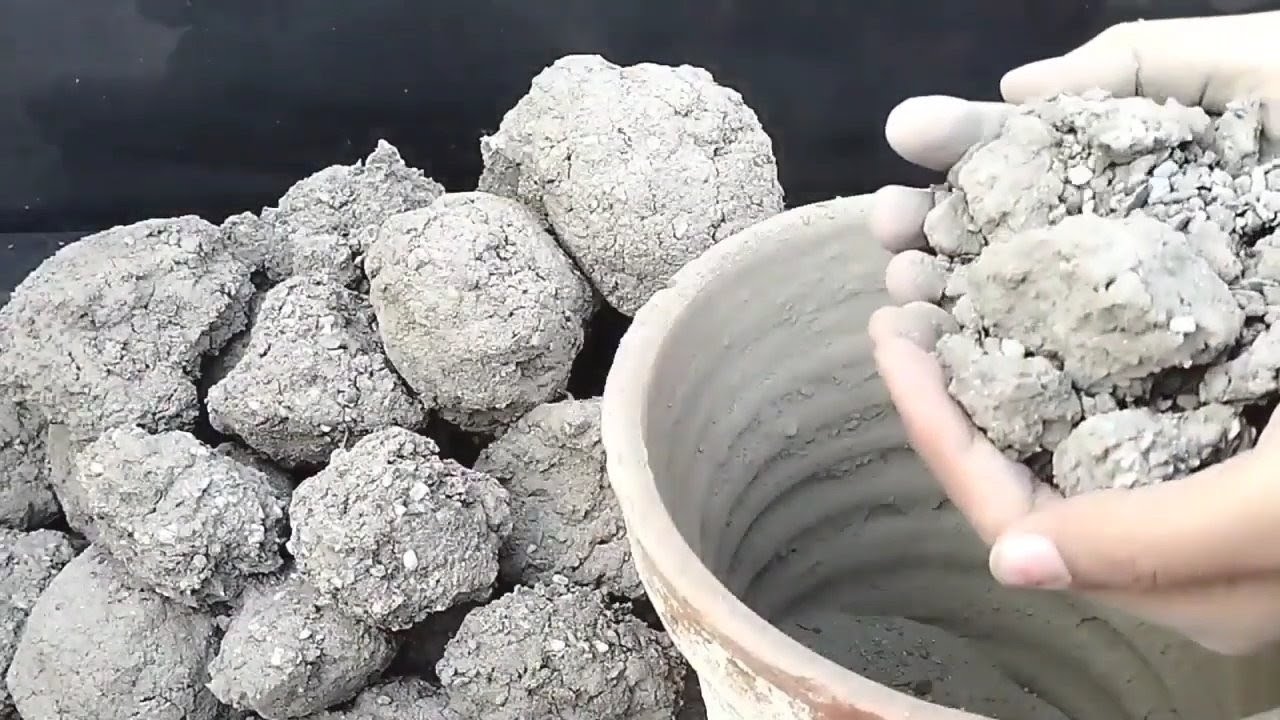 ASMR: Charcoal Ashes Claypot Satisfying crumbling #crumbling #sleepaid #satisfying Sand cement asmr
