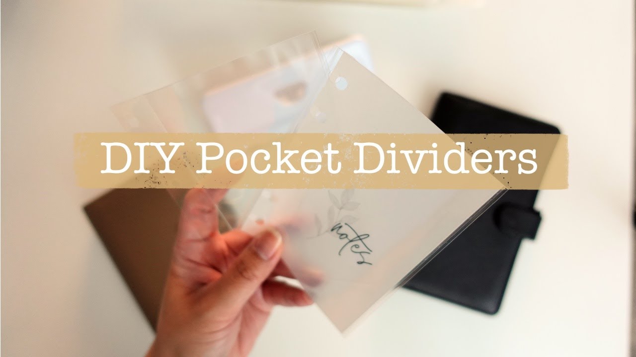 DIY Laminated Top Loading/Pocket Dividers (For Ring Planners and Traveler's Notebooks)