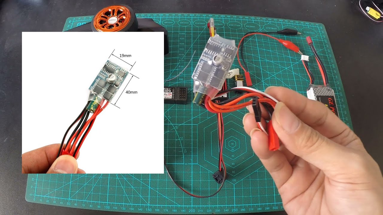 Hướng dẫn sử dụng ESC làm mạch điều khiển Motor TỜI hoặc TRỤC VÍT nâng hạ ben cho xe RC