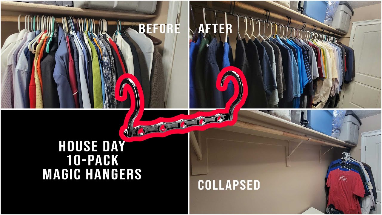 House Day 10 pack magic space saving hanger racks