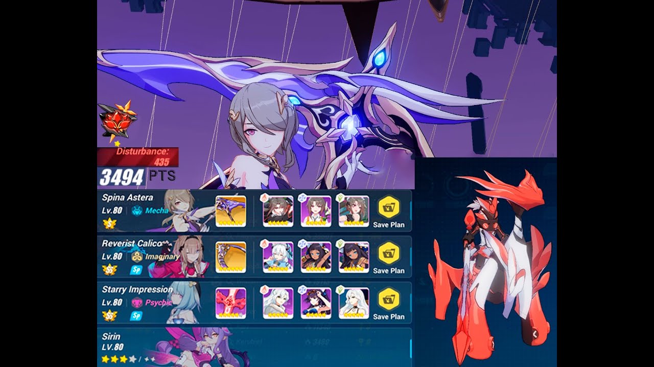 [hi3rd Beta 5.8] EX Abyss (435D) : (New Weather) Bleed (494 Pts) : SpA(S3) RC(SS) SI(SS) [3* Sirin]