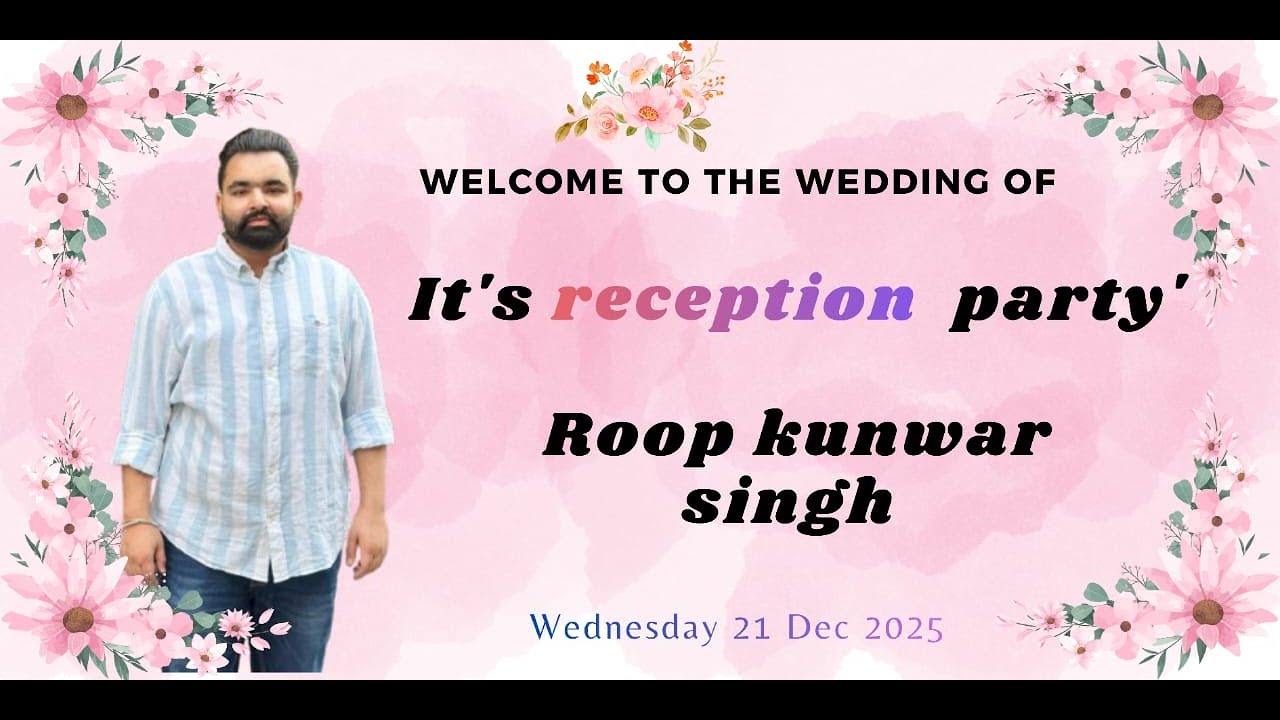 Roopkunwar Singh Reception Party Sharanbir Kaur       by    G Media Live 9803601474
