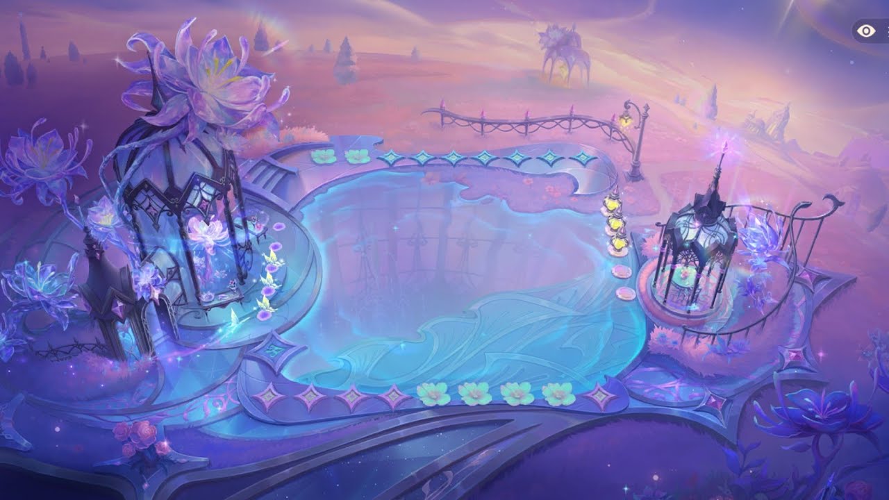 Mirror Flower Water Moon Arena | Mythic Arena Skins - TFT: Golden Spatula