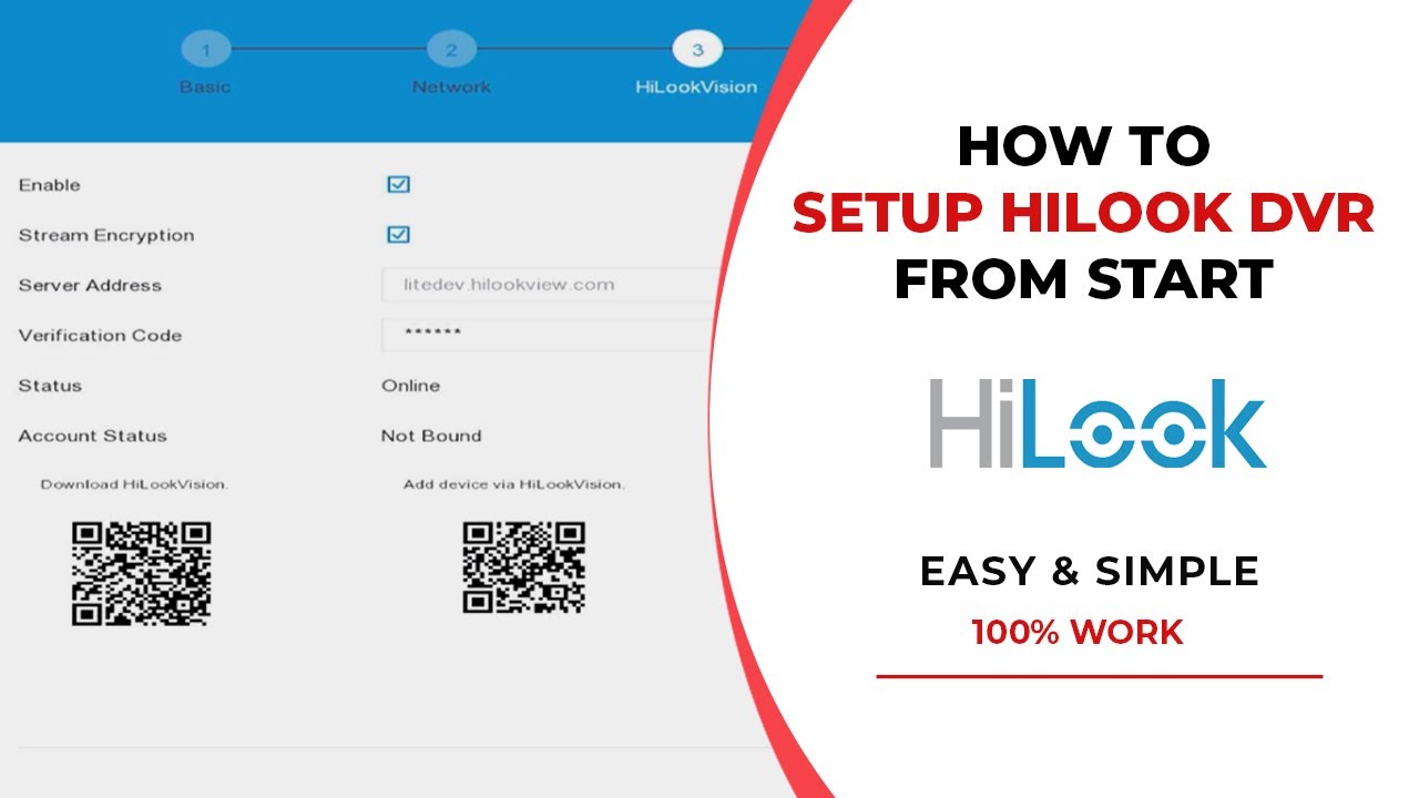 How to setup hilook dvr | hilook dvr setup guide