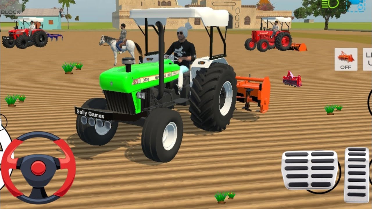 NEW HOLLAND 🚜// SONALIKA 🚜 // MAHINDRA 🚜 // MASSEY 🚜// TRACTOR FROM FARMING 🌾🌿 3D GAM PLAY