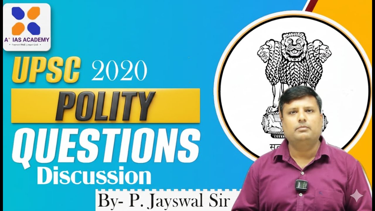 UPSC 2020 Polity PYQ Discussion | Complete Analysis by P. Jayswal Sir #polity #questions #upsc