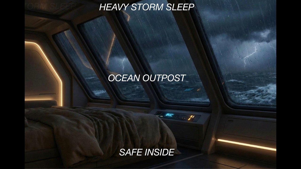 Finding Peace in the Storm: Sci-Fi Ocean Ambience | Thunderstorm (The Observer)