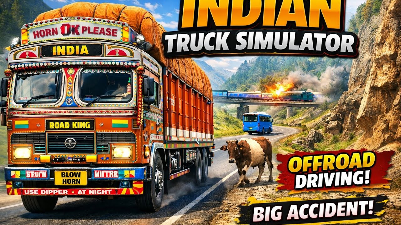 New truck ki game pahlibar tray kiya New Indian truck simulator gaming #viral #gaming #truck ...