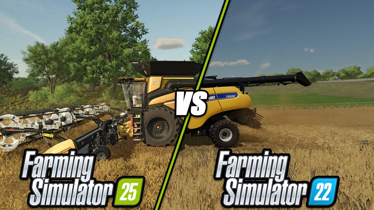 FARMING SIMULATOR 25 VS FARMING SIMULATOR 22 #2