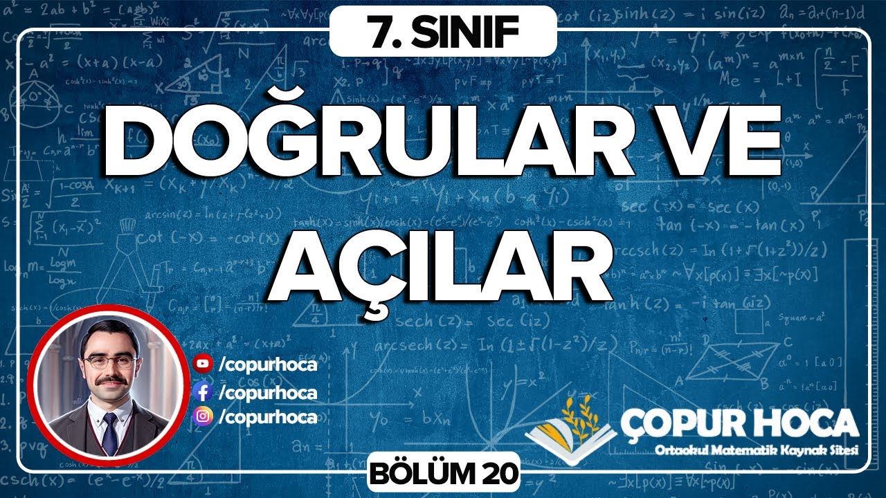 7. Sınıf Matematik | Doğrular ve Açılar 20.Bölüm