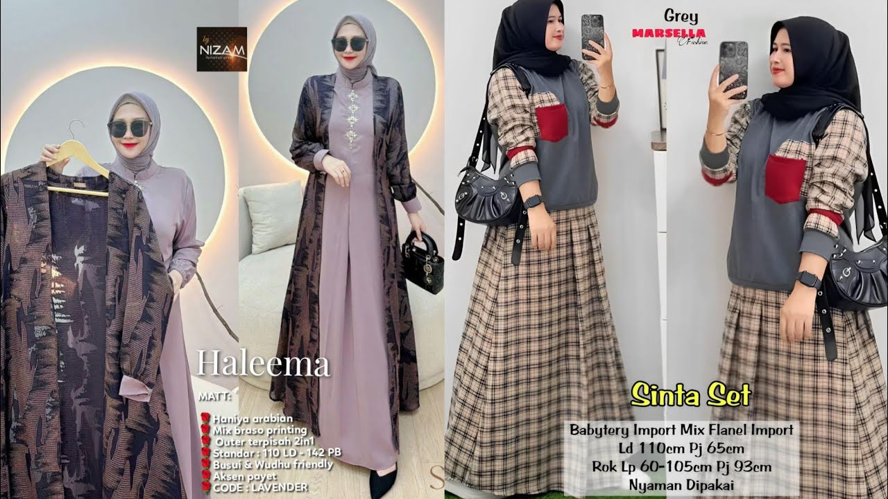 Baju gamis terbaru 2025 2026, baju gamis model sekarang, gamis lebaran pengajian kondangan, part 4