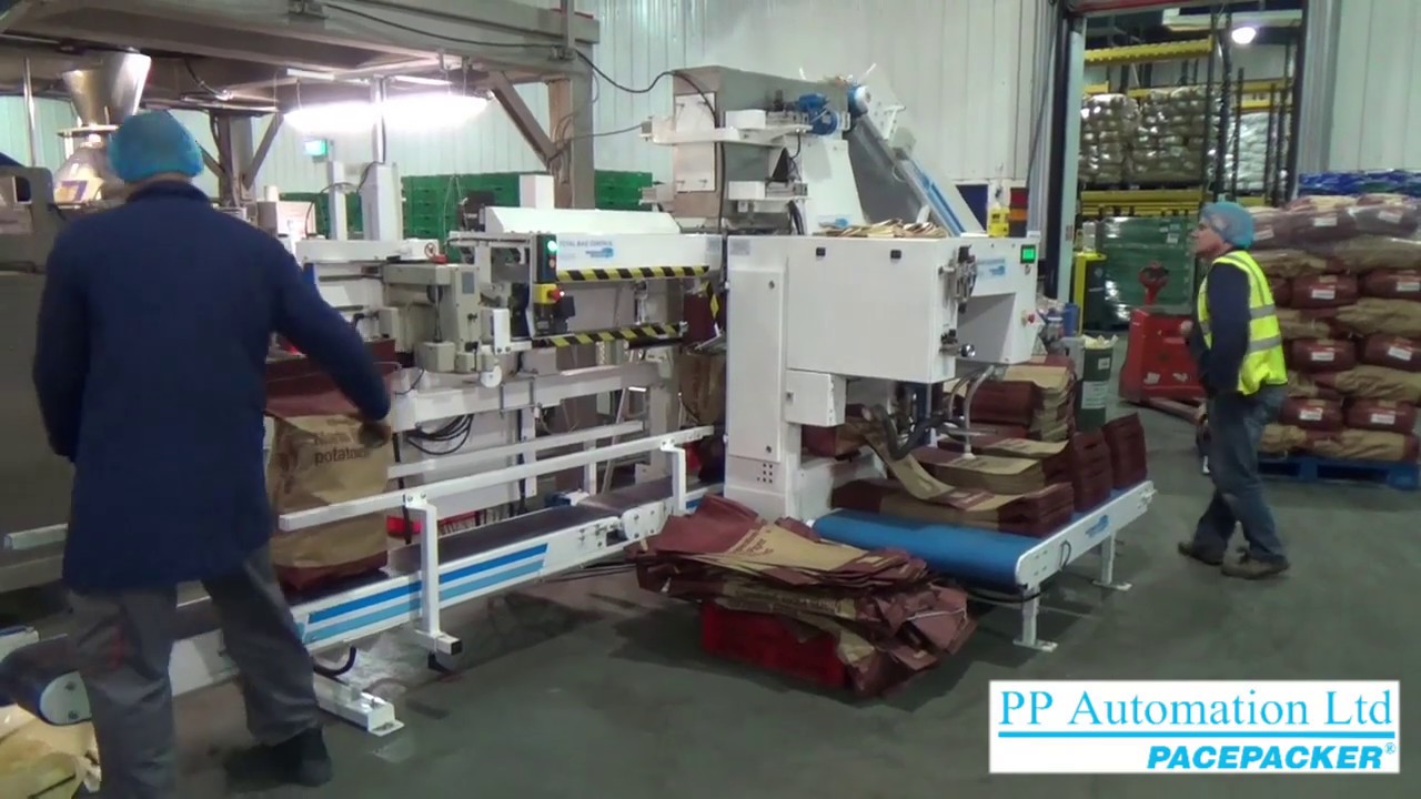 Collator / Master Baler for Packing Products Into an Outer Sack or Bag