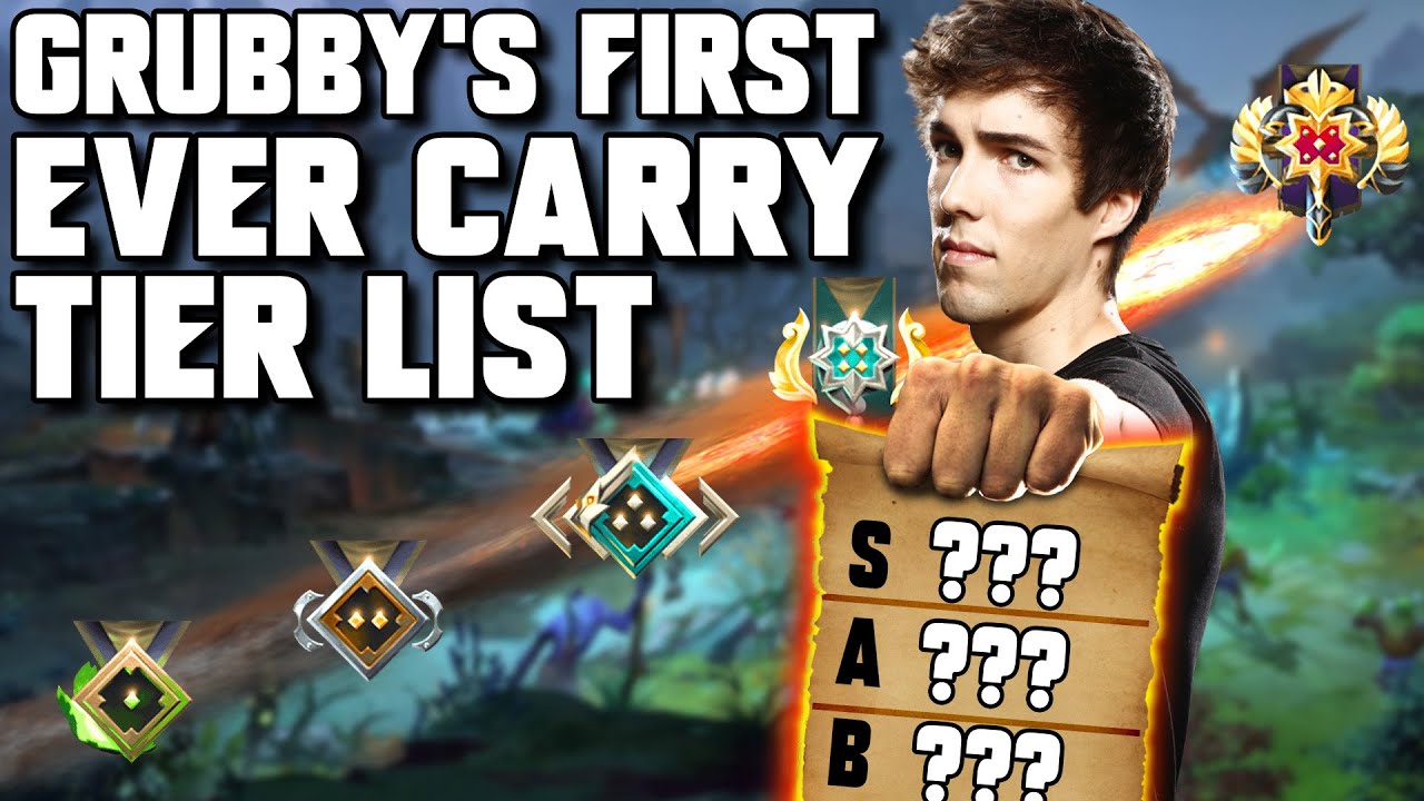 Grubby's FIRST Ever CARRY Tier List! - Patch 7.32 - Dota 2