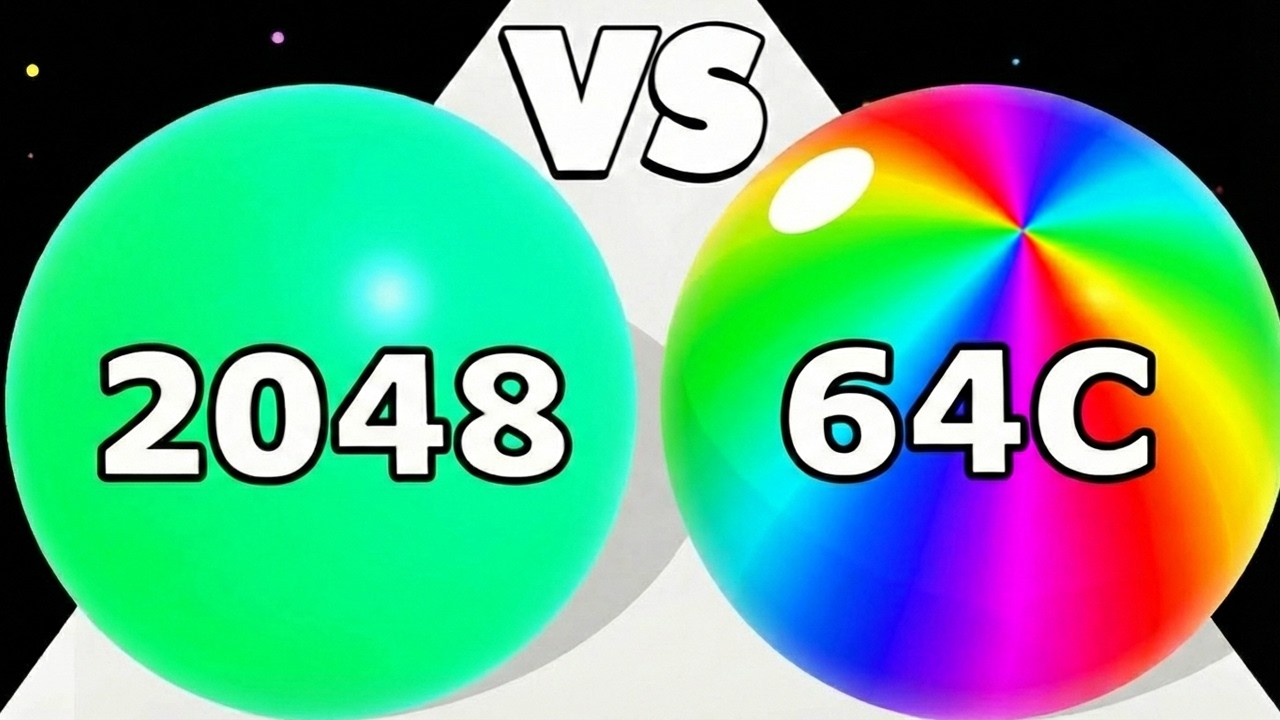 BALL RUN 2048 vs NUMBERS BALL BLEND CHALLENGE ✦ Versus Ball Merge Game ∞ ASMR Gameplay Android iOS