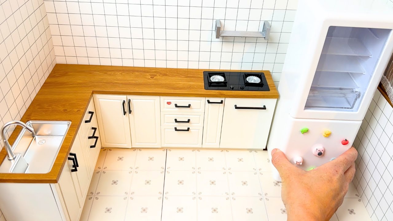 Mini kitchen set installation🌟 ASMR 🌟Orcara 🌟Re-ment 🌟