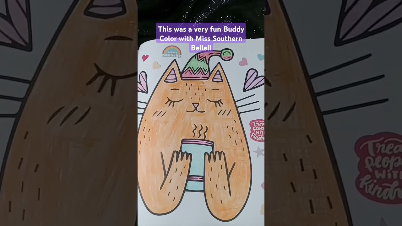 This was a very fun Buddy Color with @MissBELLE003 #coloring #adultcoloringchannel