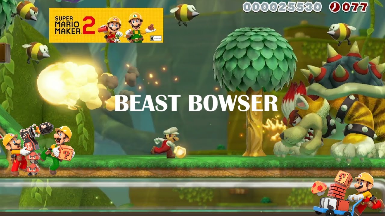 A wild jungle that HIDES a TERRIBLE BEAST - Super Mario Maker 2 (Gameplay)