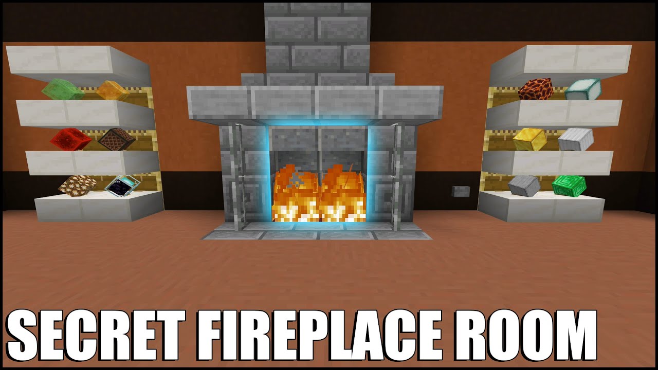 Как построить потайную комнату за камином в Minecraft Bedrock!