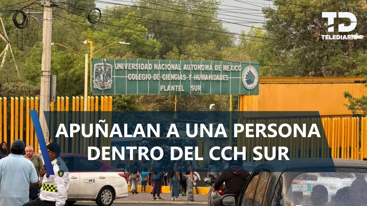 Estudiante muere apu&ntilde;alado en CCH Sur; presunto agresor es herido tras lanzarse de un edificio