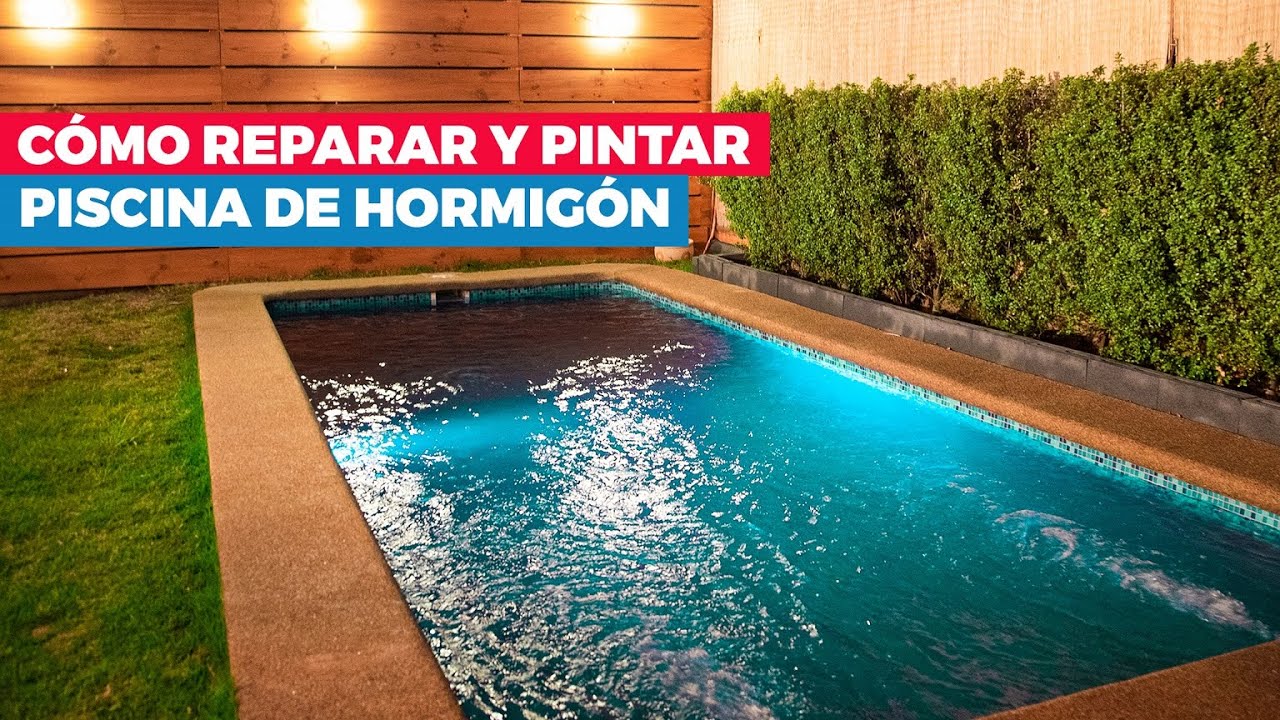 Cómo reparar y pintar una piscina de hormigón