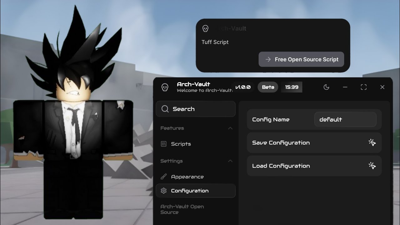 Arch-Vault | The Strongest Battleground Script | No Key | Free | Open source