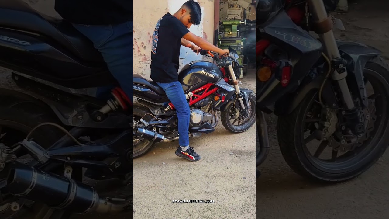 Benelli 300 Full system akrapovic exhaust #shorts #viral #benelli #newshorts
