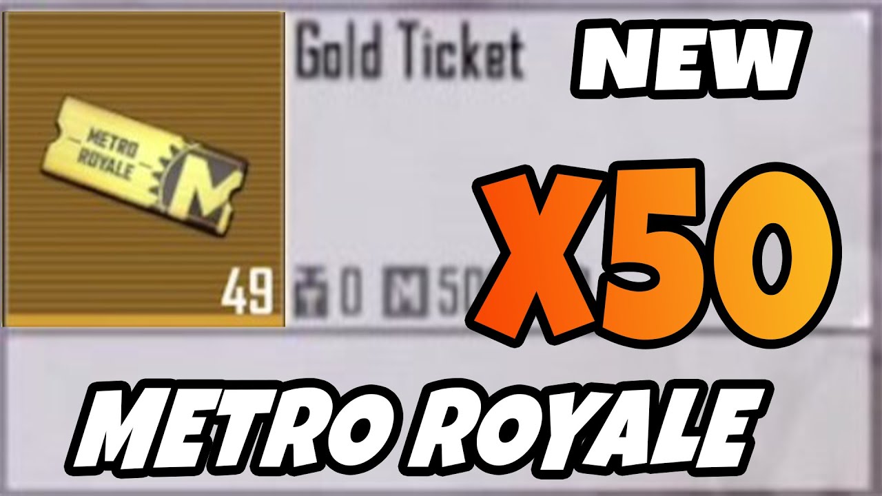 50 GOLD TİCKET - PUBG METRO ROYALE CHAPTER 24