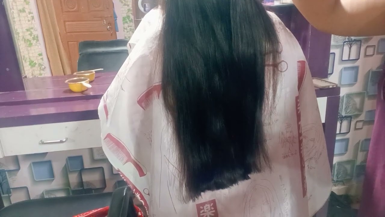 How to make level hair cut // easy hair cutting // ✂️