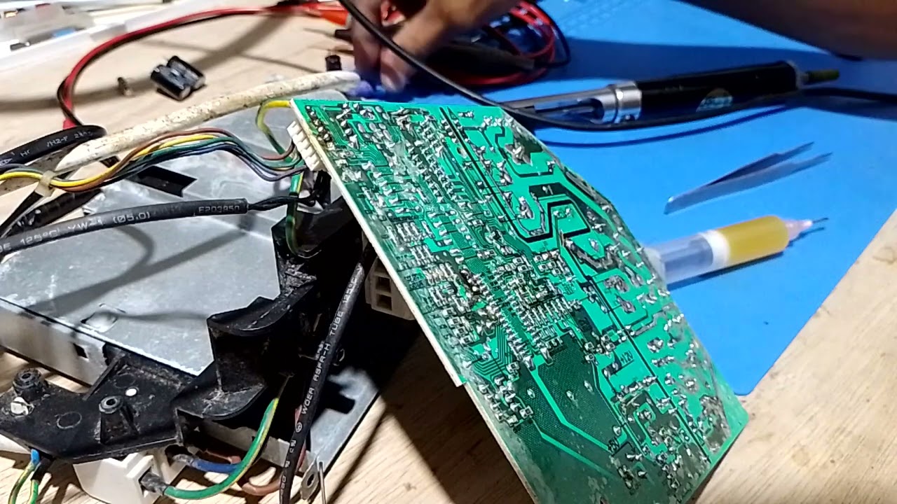 placa de ar-condicionado Consul 9000 BTU fonte estourada+ dicas de CI PWM da fonte equivalente.