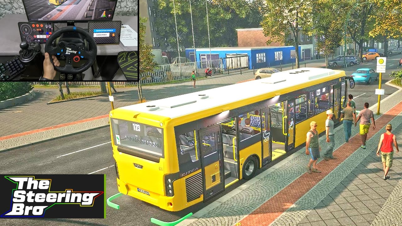 The Bus - Driving a Bus on a Sunny Day Realistic Gameplay | G29 Steering Wheel Gear Shifter Gameplay