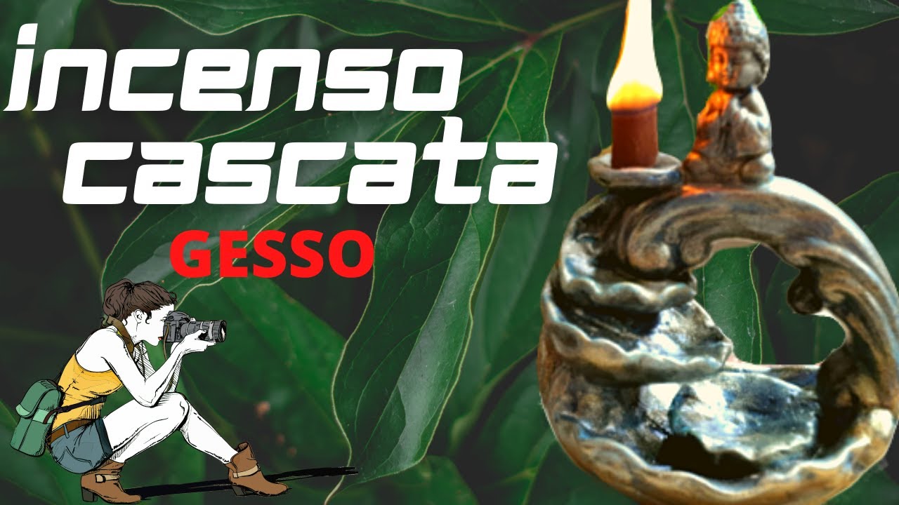 Como Pintar Gesso : Incenso Cascata Com Buda | Linda Peça Passo A Passo