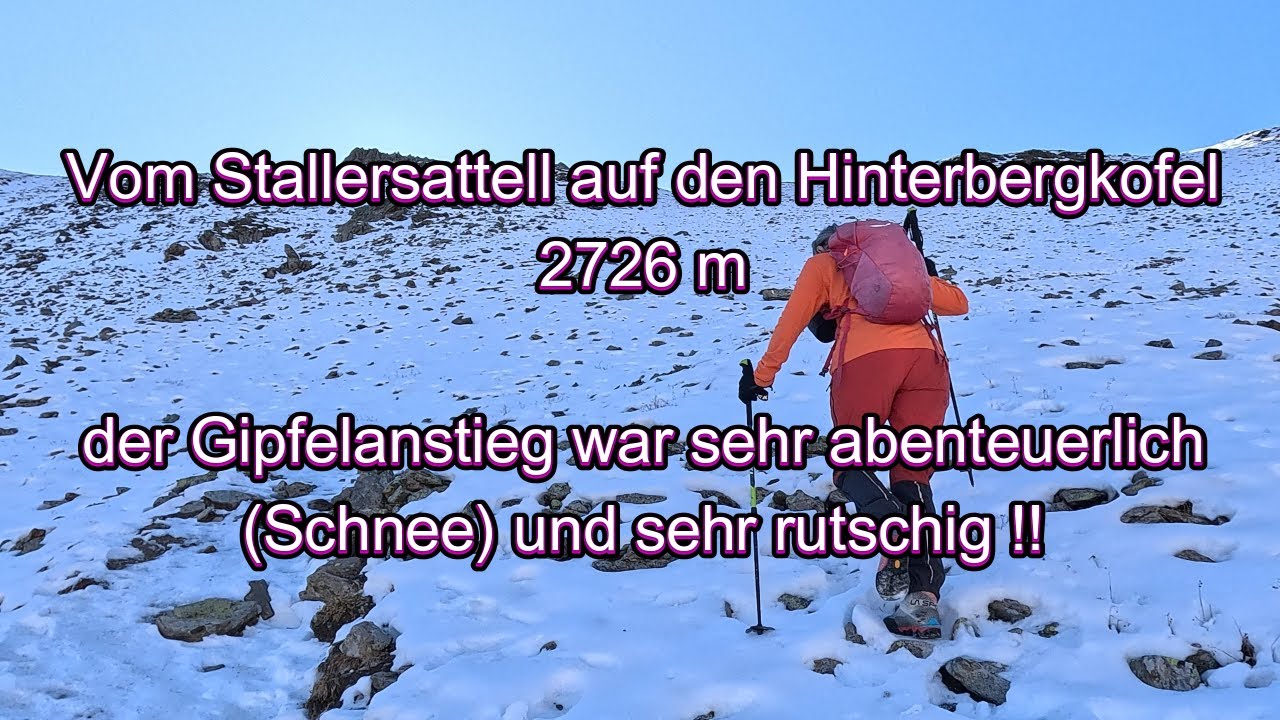 Vom Stallersattel,  Defereggental zum Hinterbergkofel 2726 m, Oktober 2025
