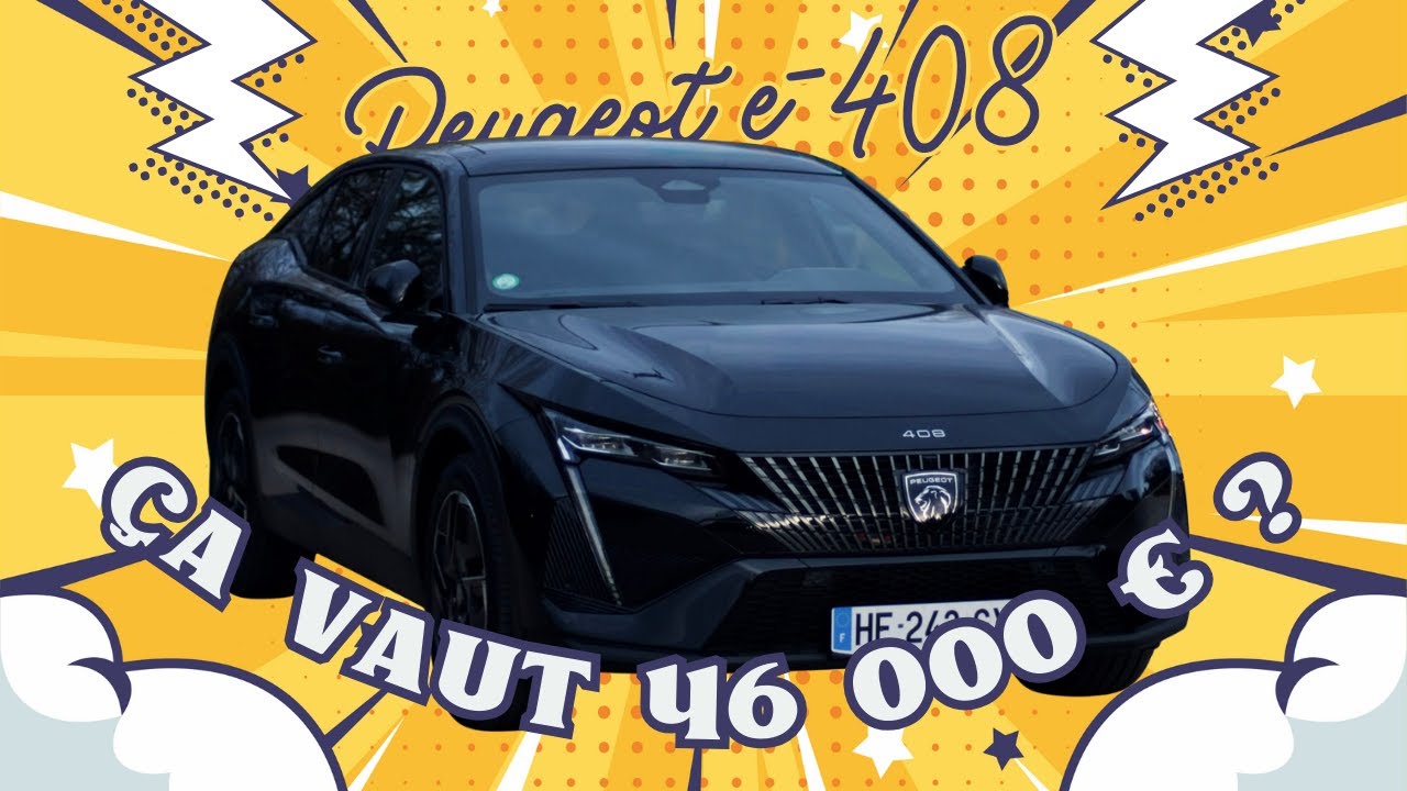 Peugeot E-408 GT : la berline électrique la plus stylée du moment ? ⚡🔥