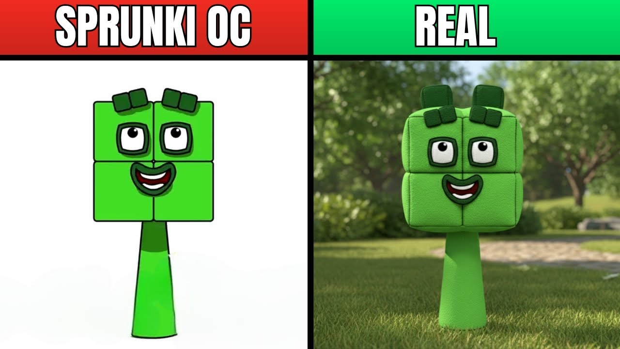My Sprunki OC: Four (from Numberblocks) in REAL LIFE