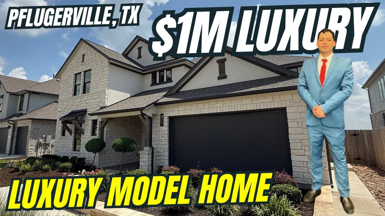 Would you pay $1M for this Luxury Model Home in Pflugerville, TX?! | Home Tour NE of Austin