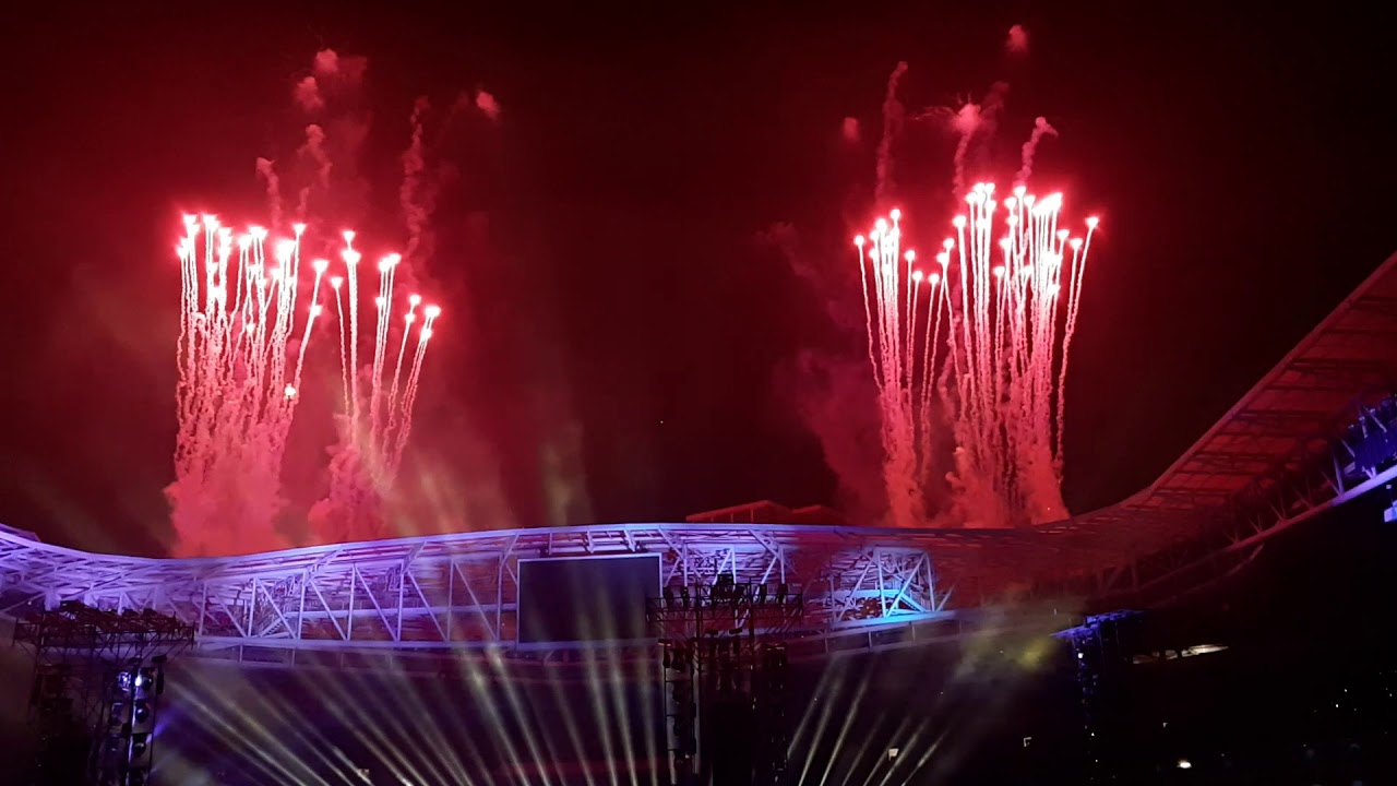 BTS - Speak Yourself Tour in Brazil - Fireworks Show Ending (25.05.2019)