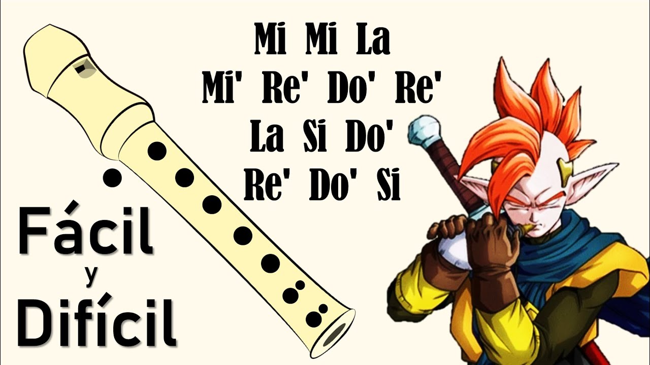 👉COMO TOCAR La MELODÍA de TAPION de DRAGON BALL en Flauta Dulce 🎶 Tutorial con Notas