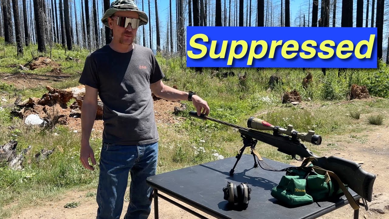 Shooting Suppressed vs Not Shooting Suppressed 6.5 Creedmoor #america #shooting #suppressor