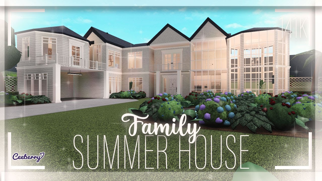 Bloxburg || Family Summer House 141k || Speed Build No Large Plot