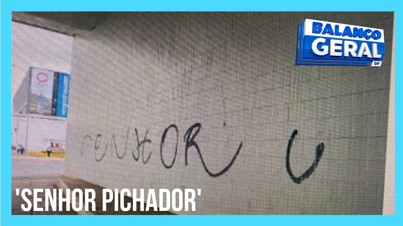 Homem é preso suspeito de pichar monumentos do DF